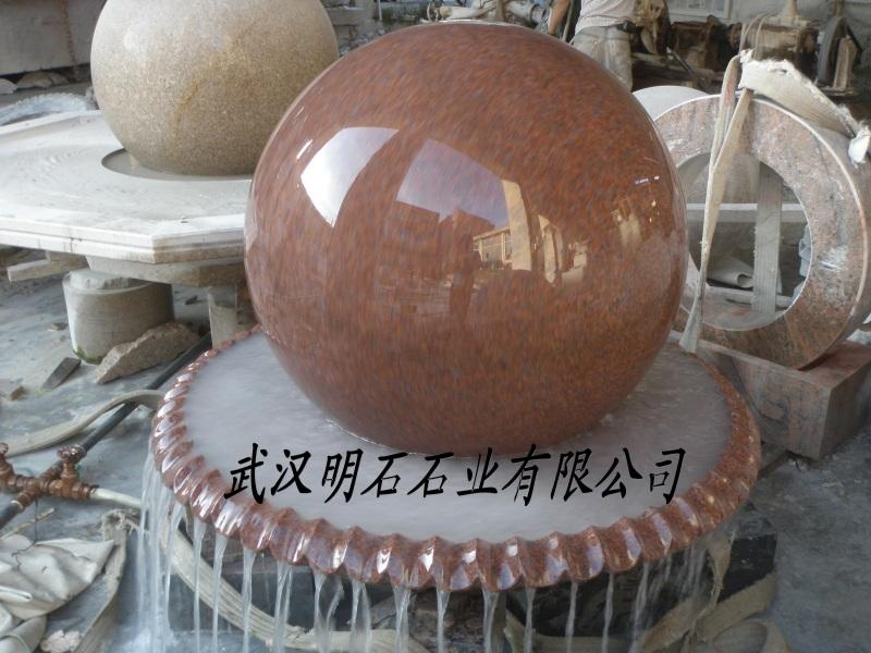印度紅風水球